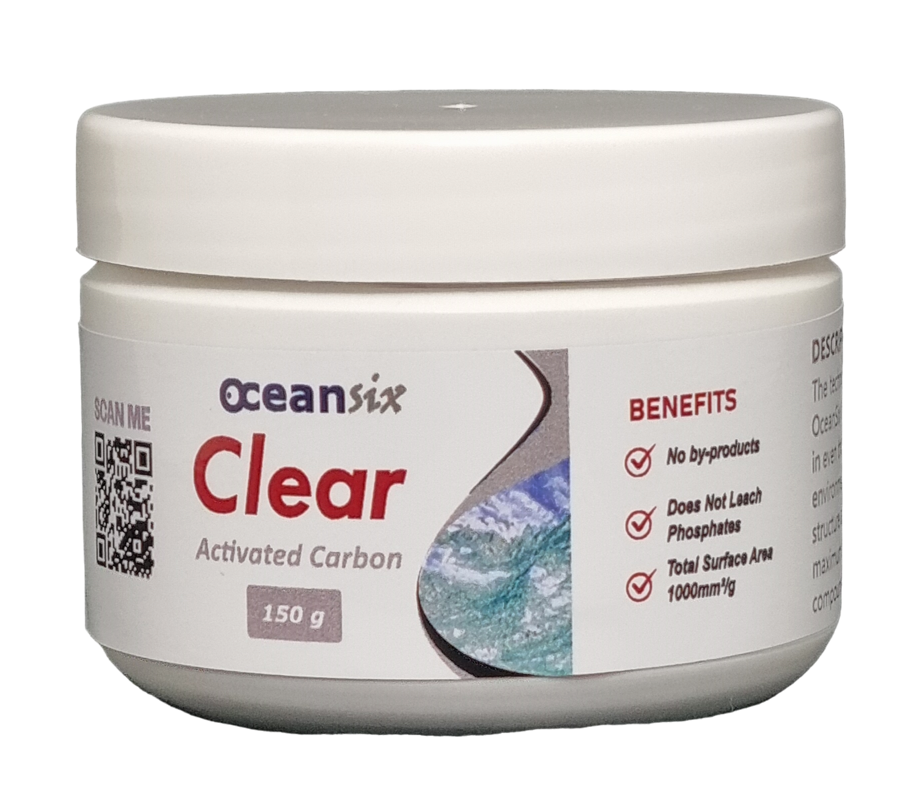 OceanSix Clear – Activated Carbon (150g) - Simply Aquatic